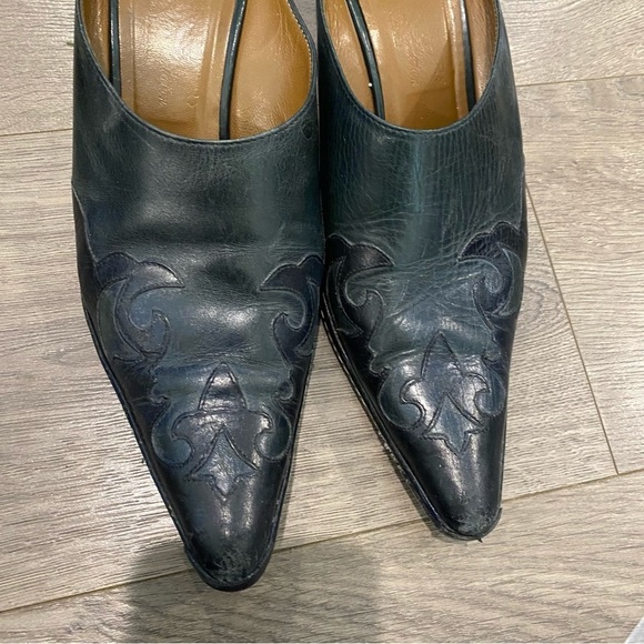 Couture Donald J Pliner Leather Mules Size 7.5 - Picture 5 of 12